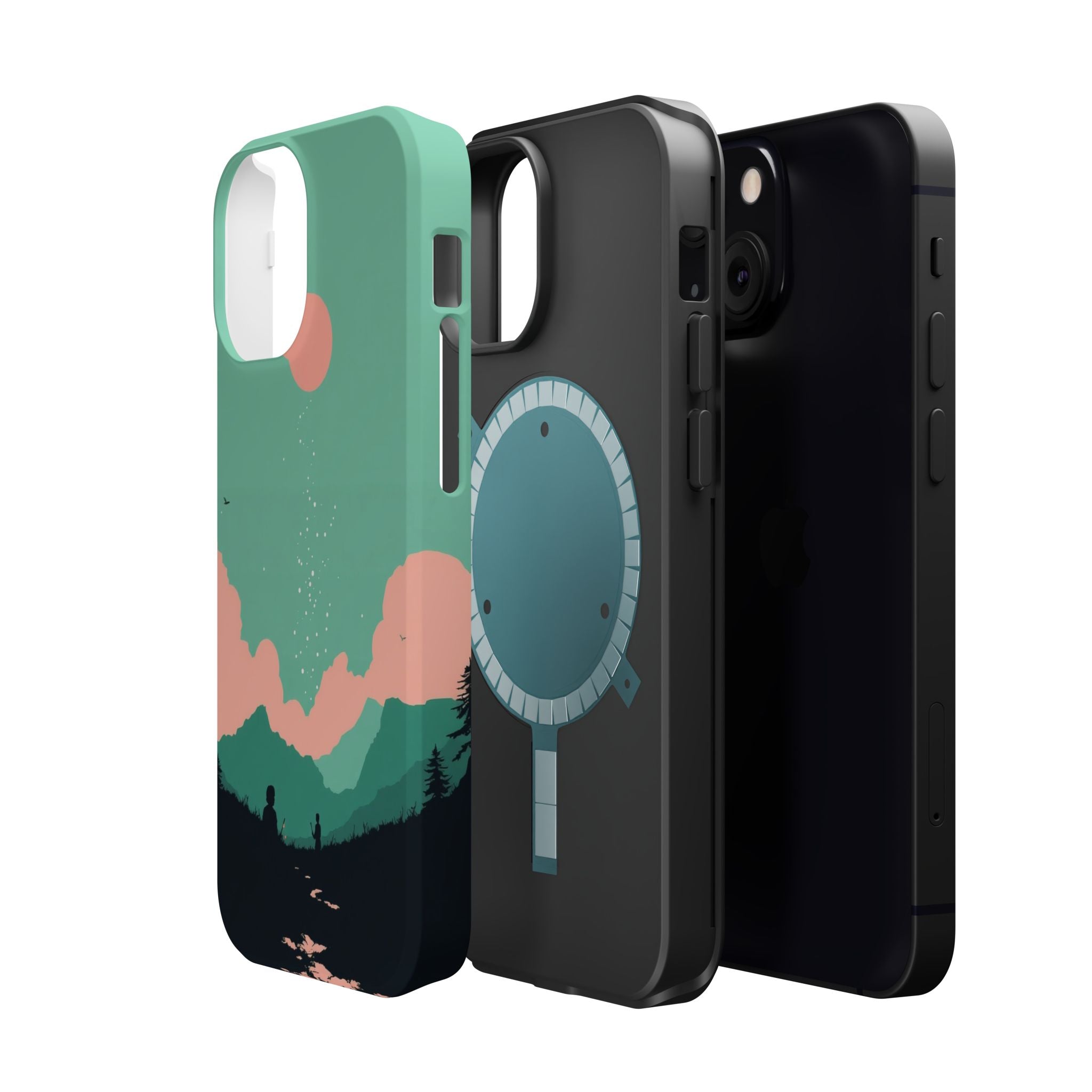 iPhone Magnetic Field Electric Art Bold Modern Everyday Snap Case · iPhone Case