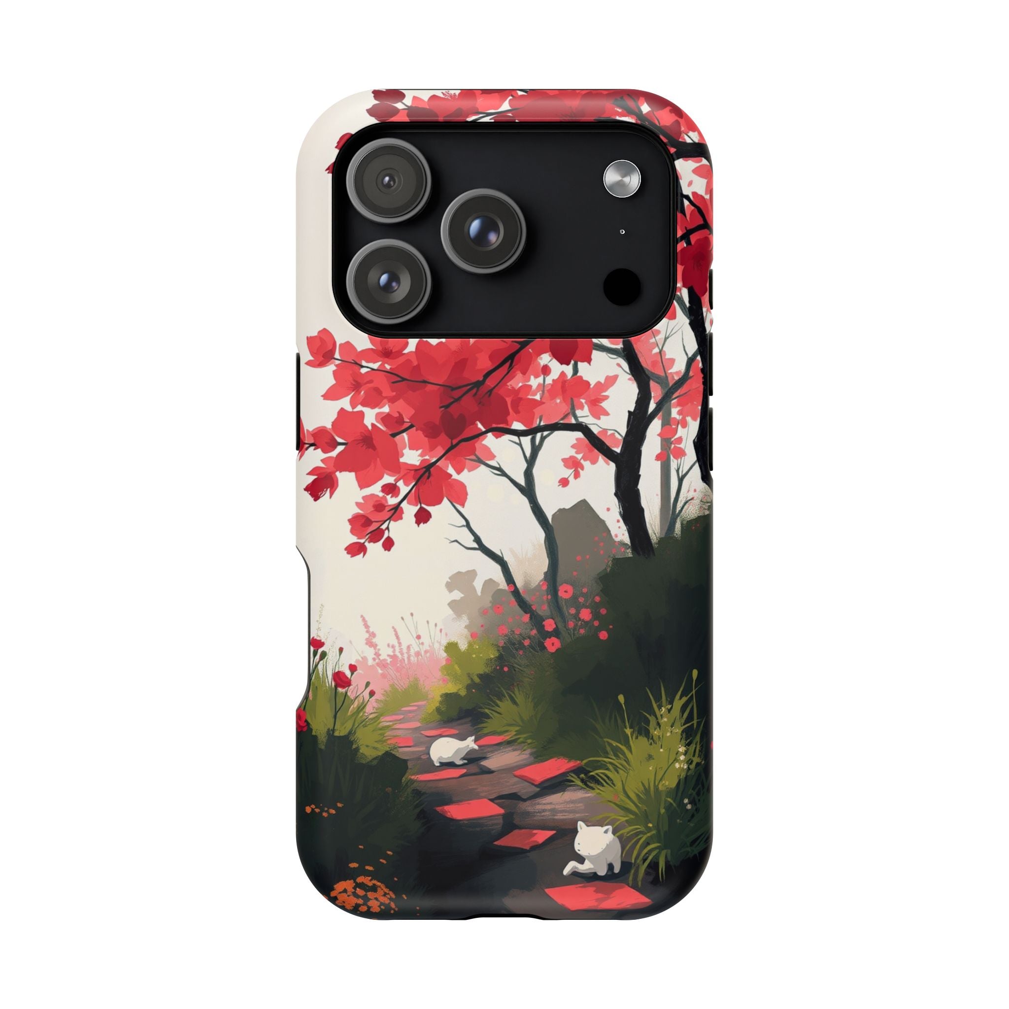 iPhone Blossom Trail Oil Painting Impressionist Soft iPhone Finish · iPhone Case