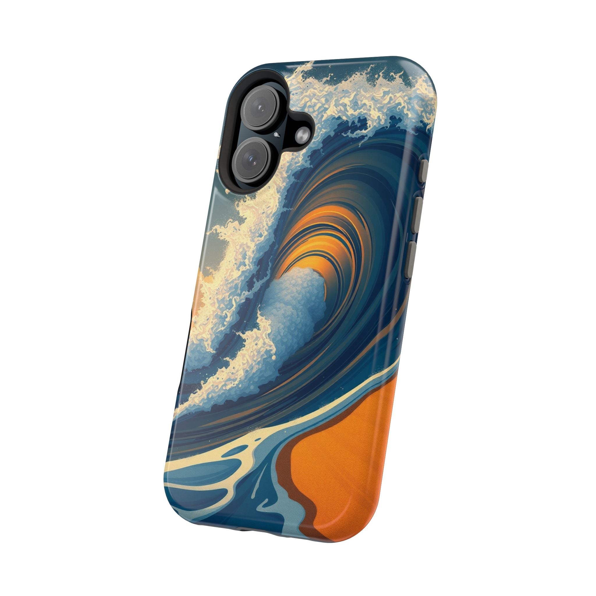 iPhone Ocean Wave Crash Dark Academia Slim Everyday Designer Case · iPhone Case