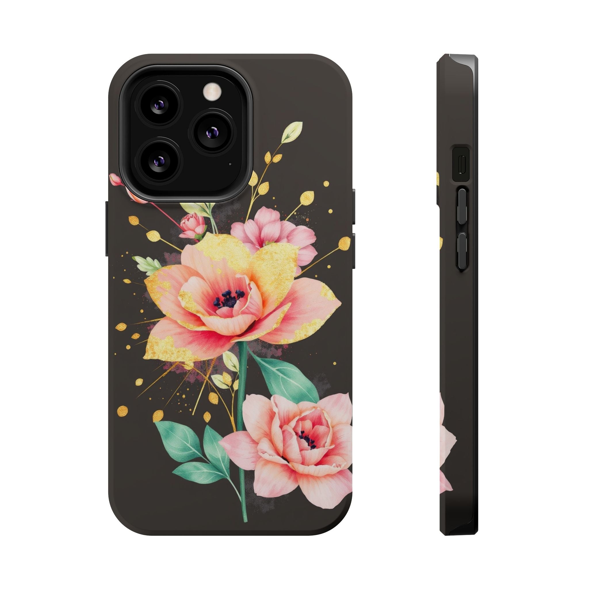 iPhone Earthy Floral Watercolor Splash Design Clean iPhone 14 Minimal · iPhone C