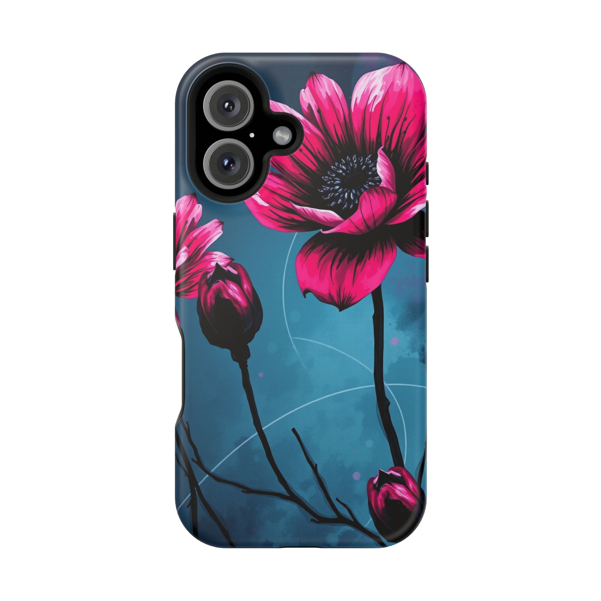 iPhone Floral Ink Wash Bold Art Slim Everyday Designer Case · iPhone Case