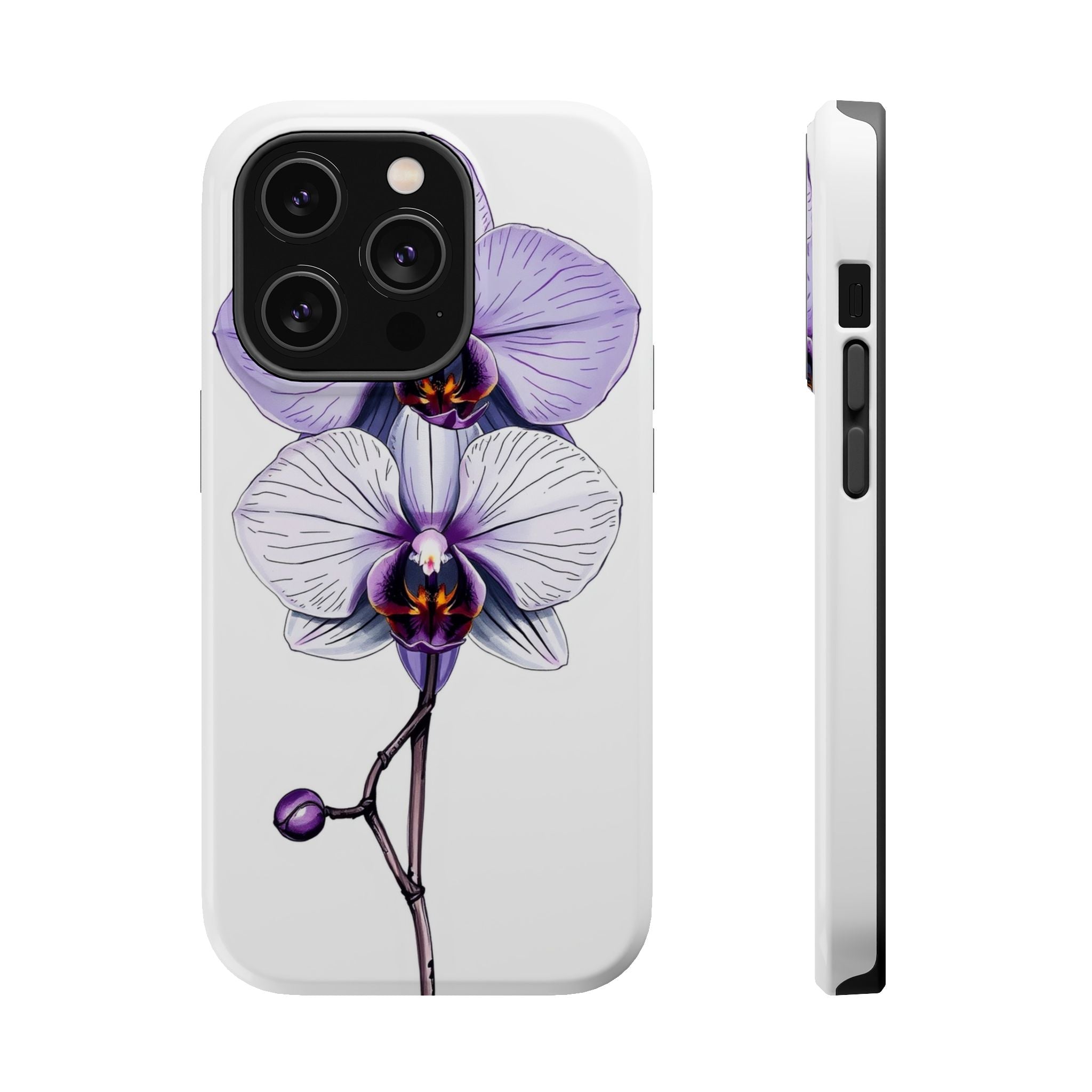 iPhone Orchid Study Hand-Drawn Sketch Slim Everyday Designer Case · iPhone Case