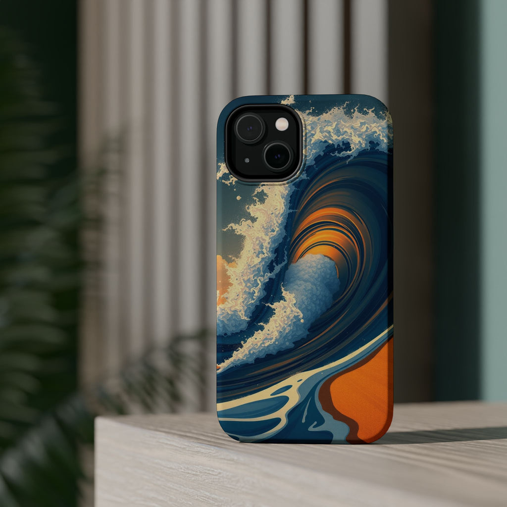 iPhone Ocean Wave Crash Dark Academia Slim Everyday Designer Case · iPhone Case