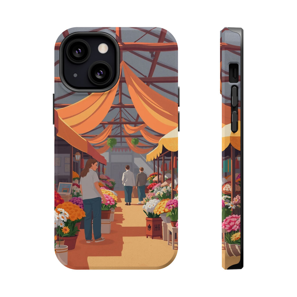 iPhone Vibrant Flower Market Design Slim Everyday Designer Case · iPhone Case