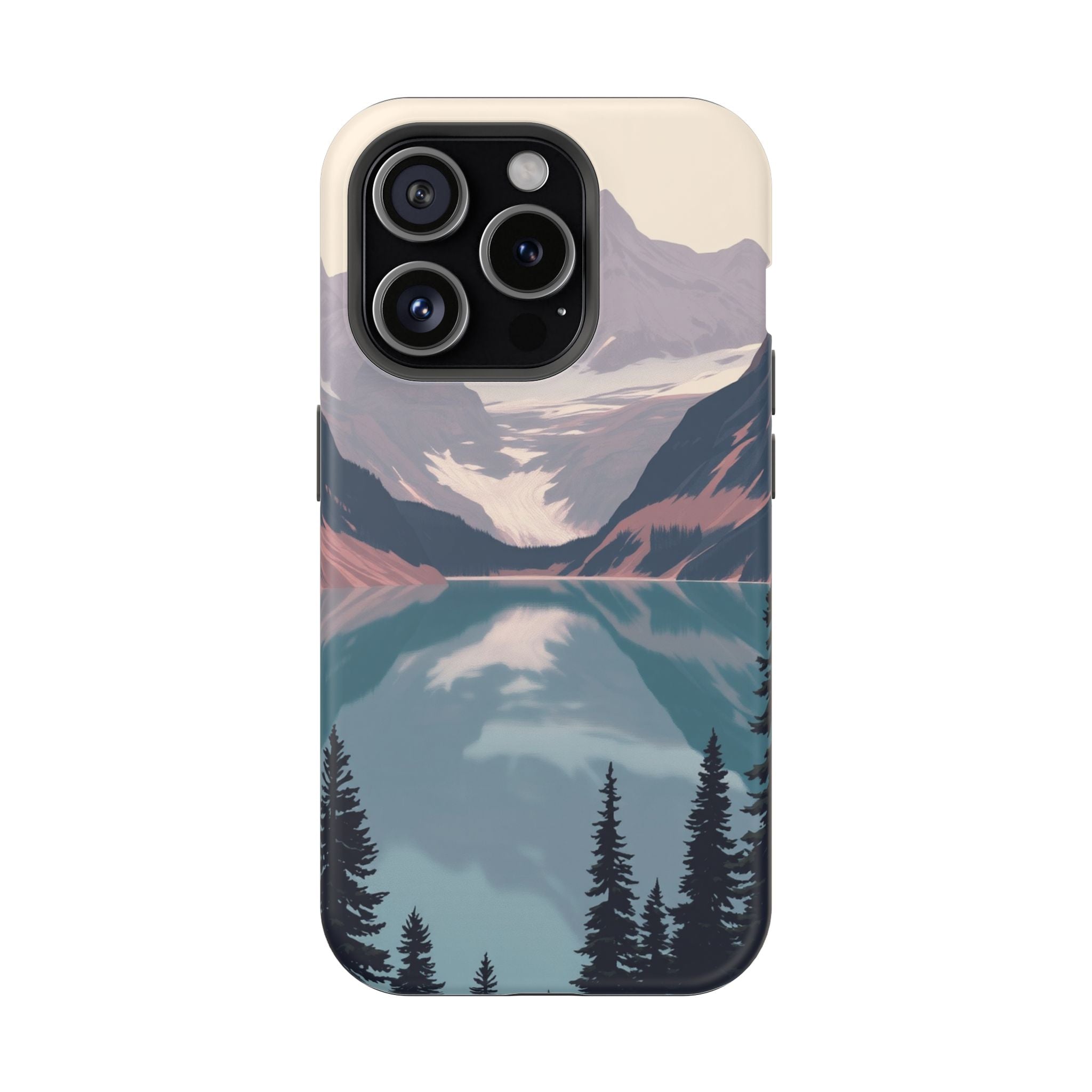 iPhone Rose Pink And Cream Glacier Lake Slim Everyday iPhone 18 · iPhone Case