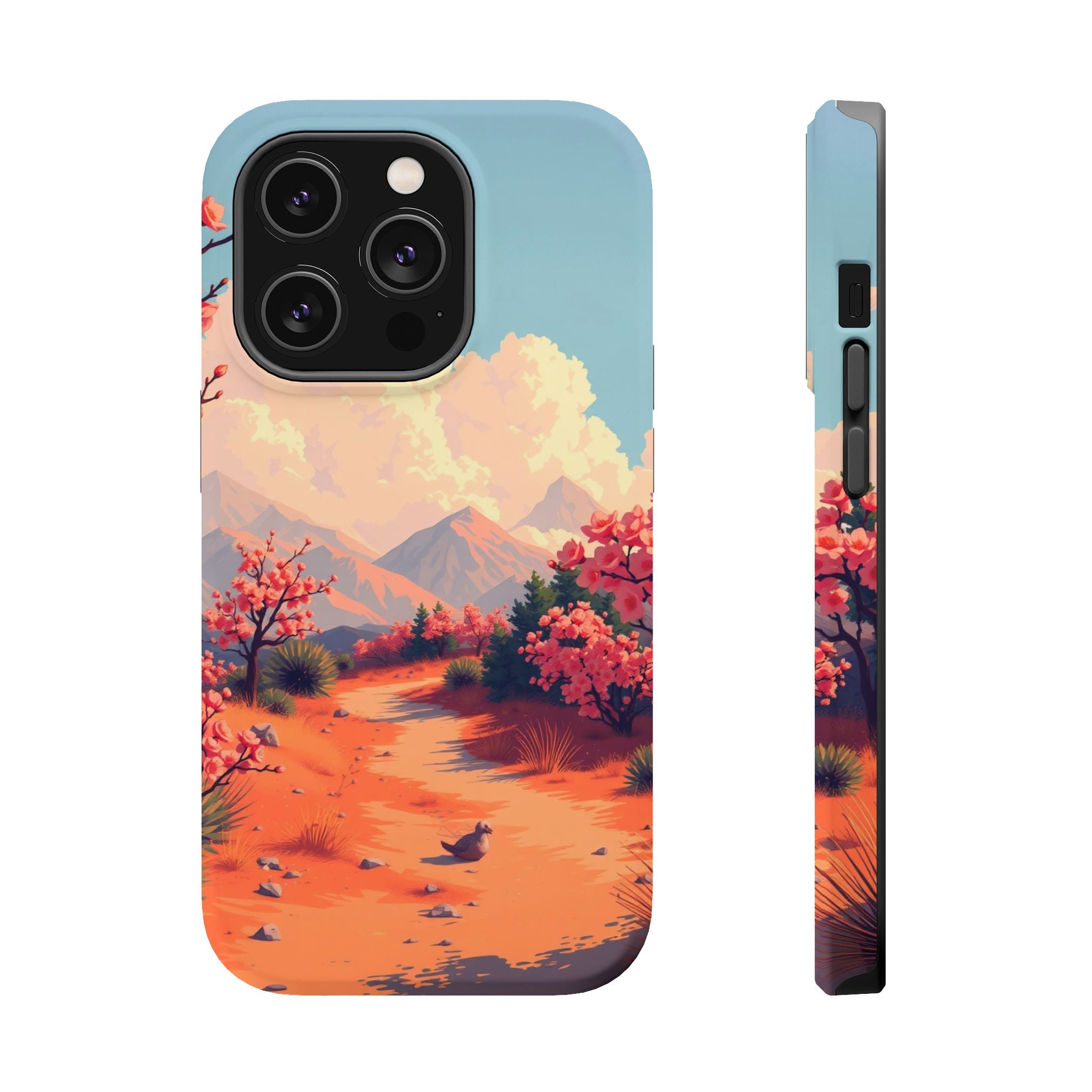 iPhone Burnt Orange And Sand Blossom Trail Slim iPhone Everyday · iPhone Case