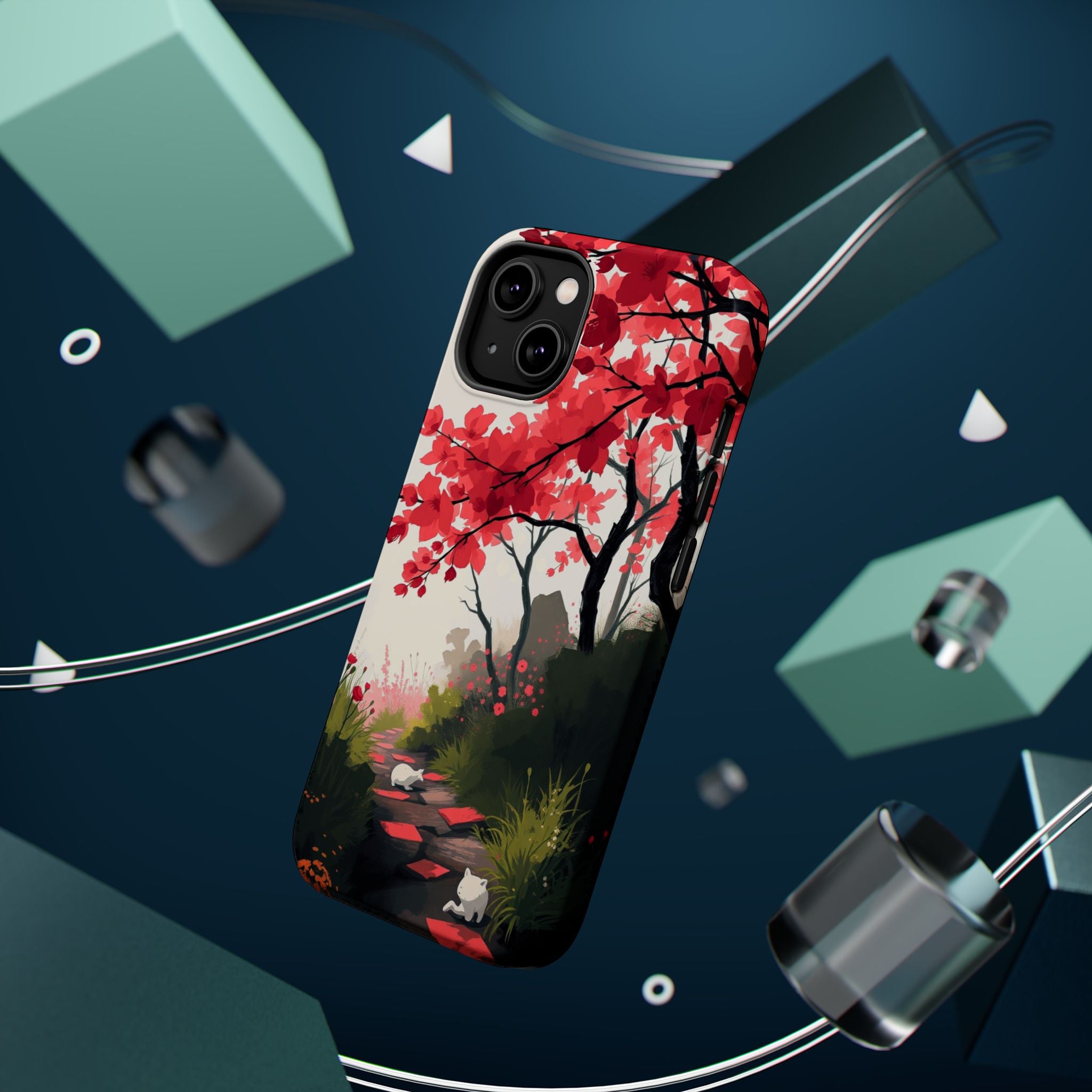 iPhone Blossom Trail Oil Painting Impressionist Soft iPhone Finish · iPhone Case