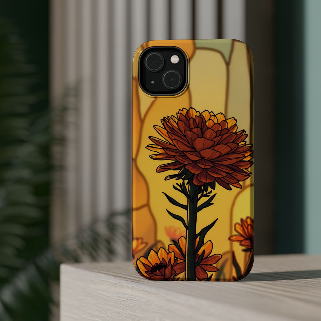 iPhone Sunset Amber And Peach Ranunculus Stack Soft iPhone Finish · iPhone Case