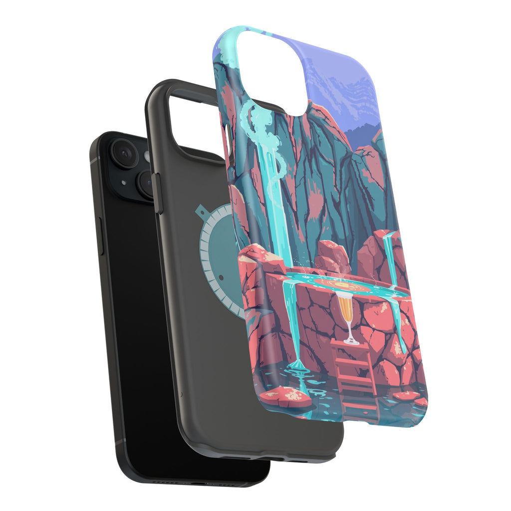 iPhone Hot Spring Steam Electric Art Slim Everyday Designer Case · iPhone Case