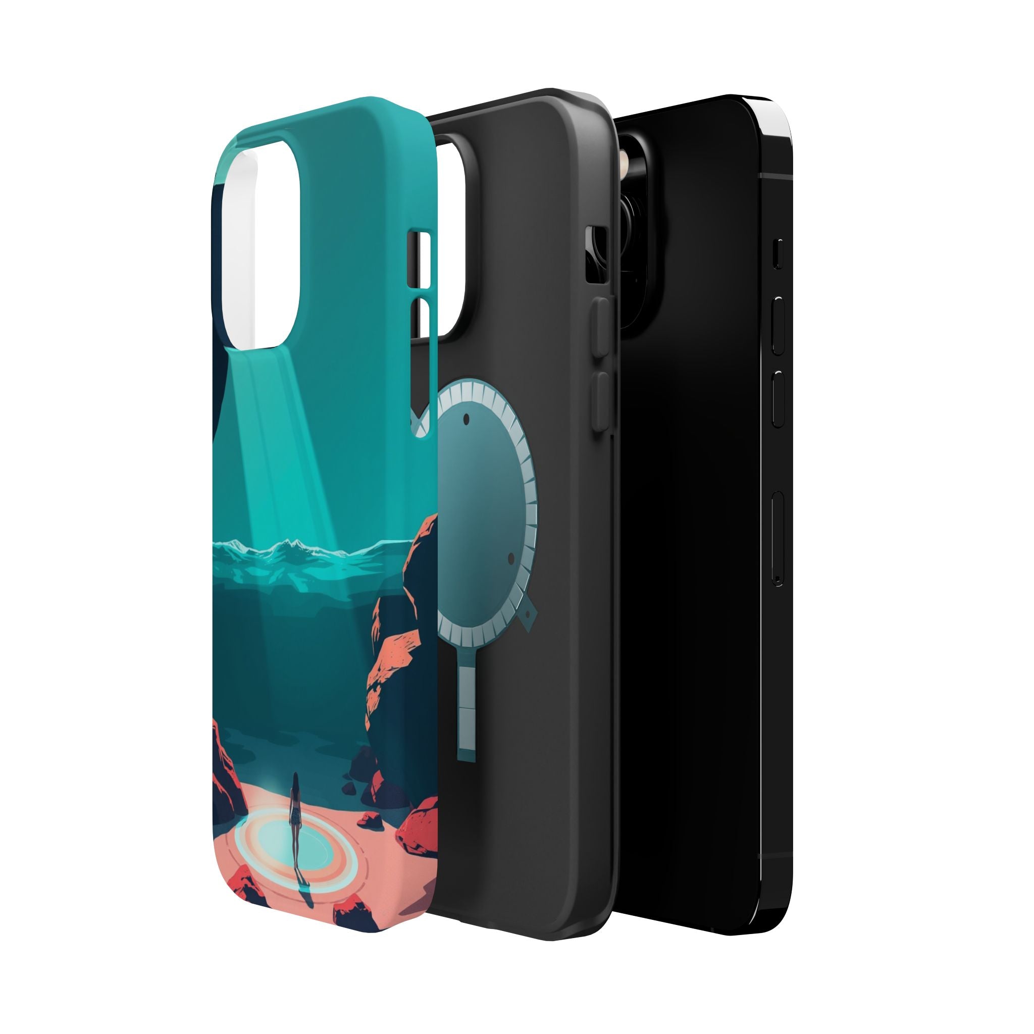 iPhone Earthy Tidal Pool Design 17 Bold Modern Everyday Snap Case · iPhone Case