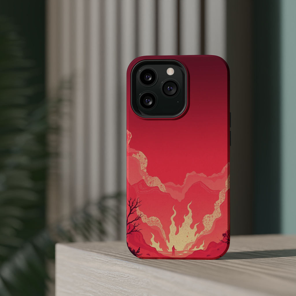 iPhone Wildfire Glow Grunge Distressed Slim Everyday Designer Case · iPhone Case