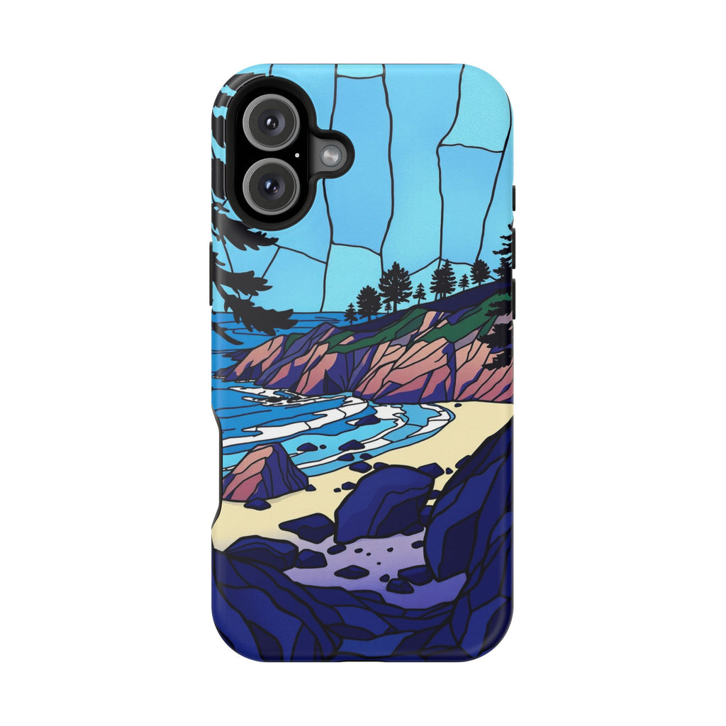 iPhone Indigo And Violet Pebble Beach Slim Everyday iPhone 11 Designer · iPhone