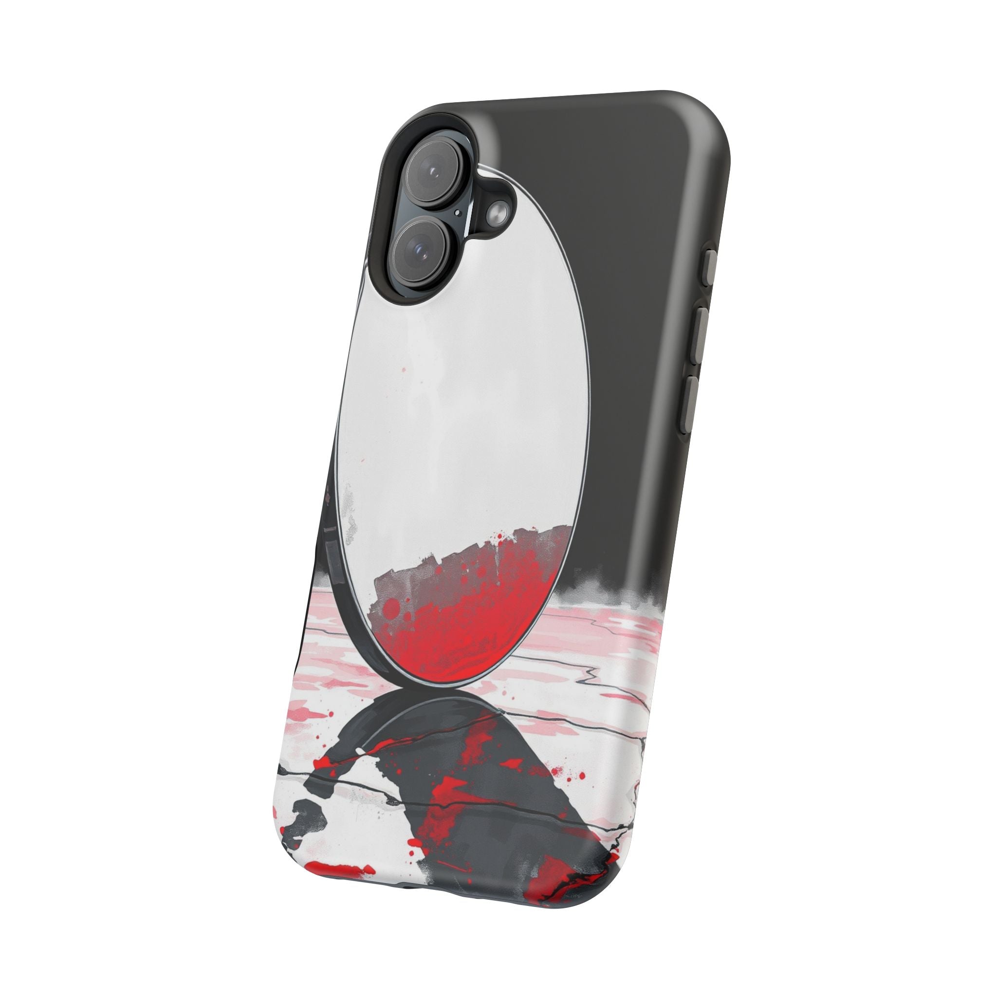 iPhone Earthy Salt Flat Mirror Design Slim Everyday Designer Case · iPhone Case