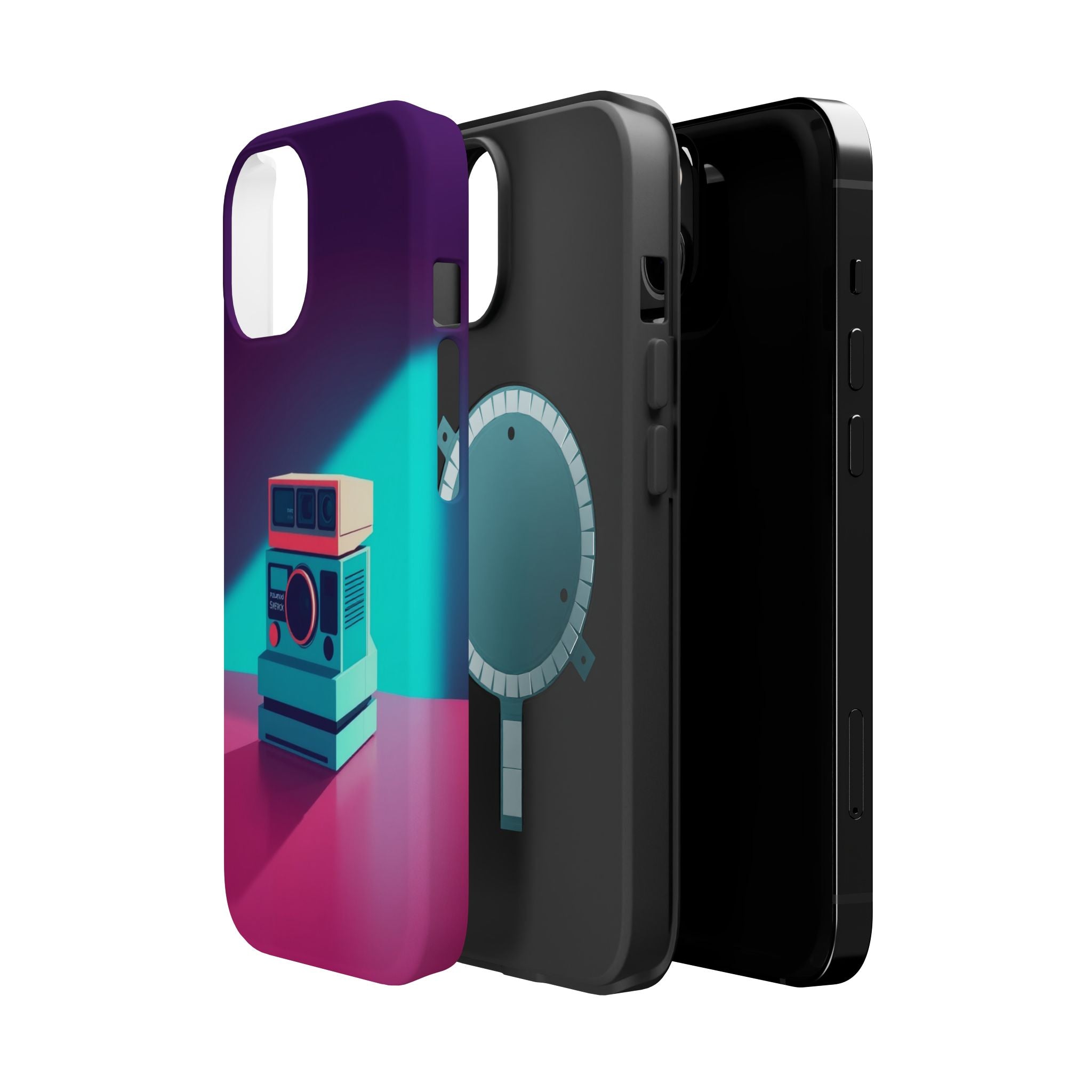 iPhone Polaroid Stack Memory Pop Art Bold Slim Everyday Designer Case · iPhone C