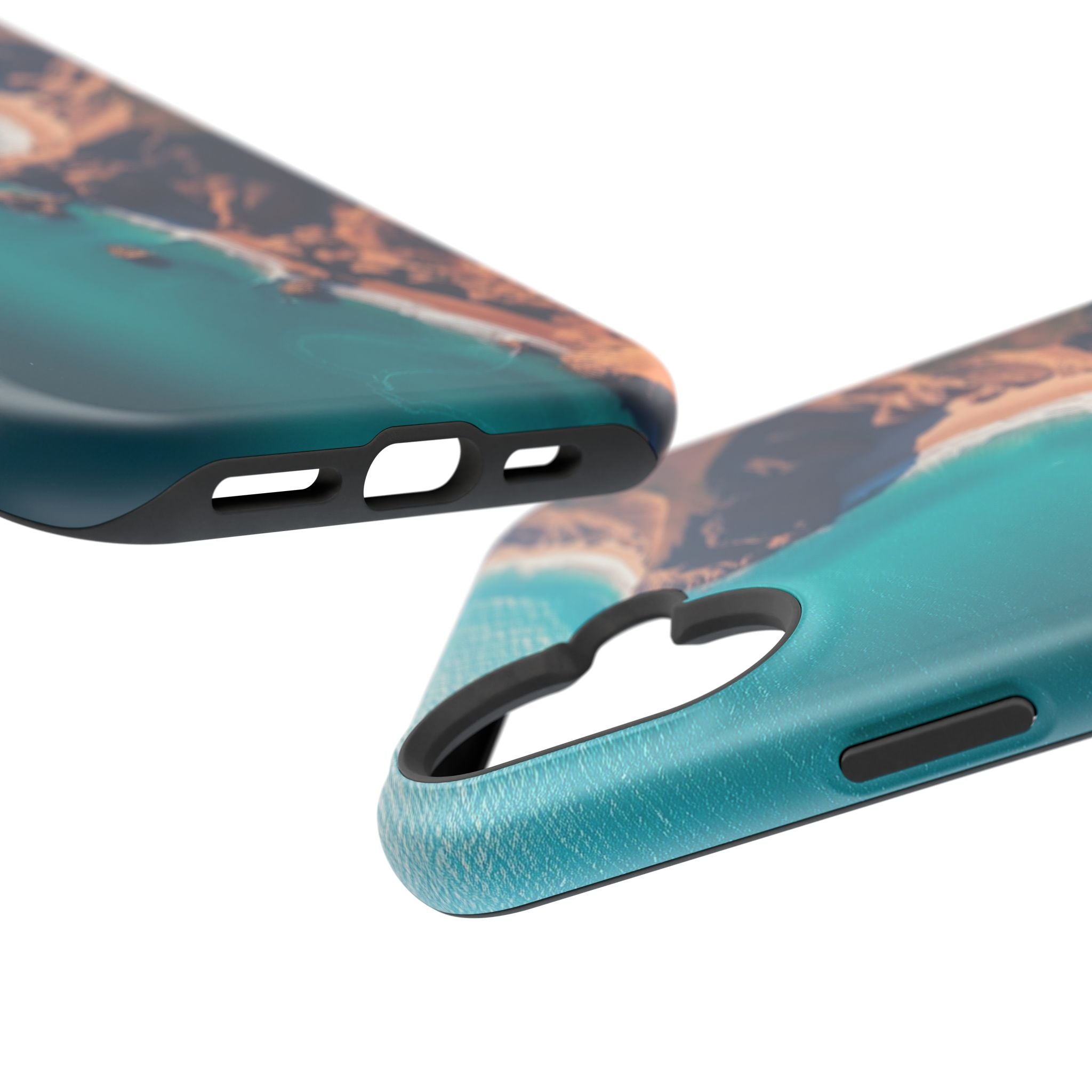 iPhone Shoreline Aerial Abstract Geometric Slim iPhone Everyday · iPhone Case