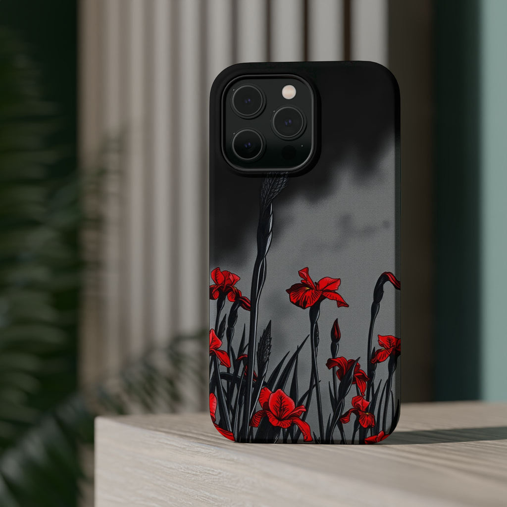 iPhone Iris Garden Cinematic Art Soft Finish Everyday Cas Slim Snap Case · iPhon