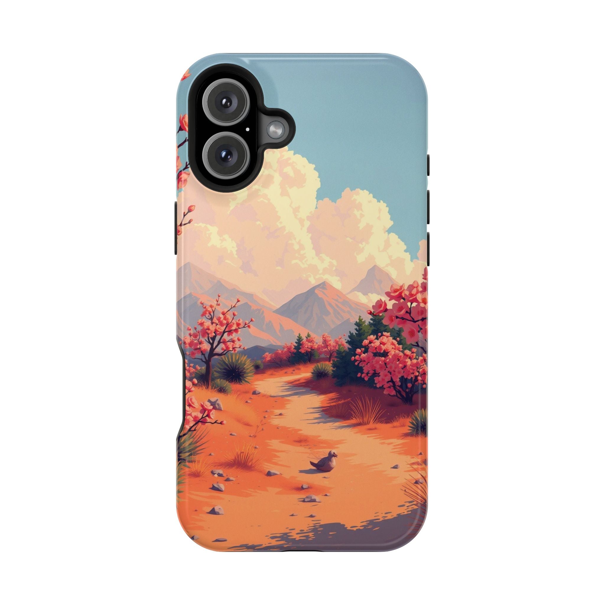 iPhone Burnt Orange And Sand Blossom Trail Slim iPhone Everyday · iPhone Case