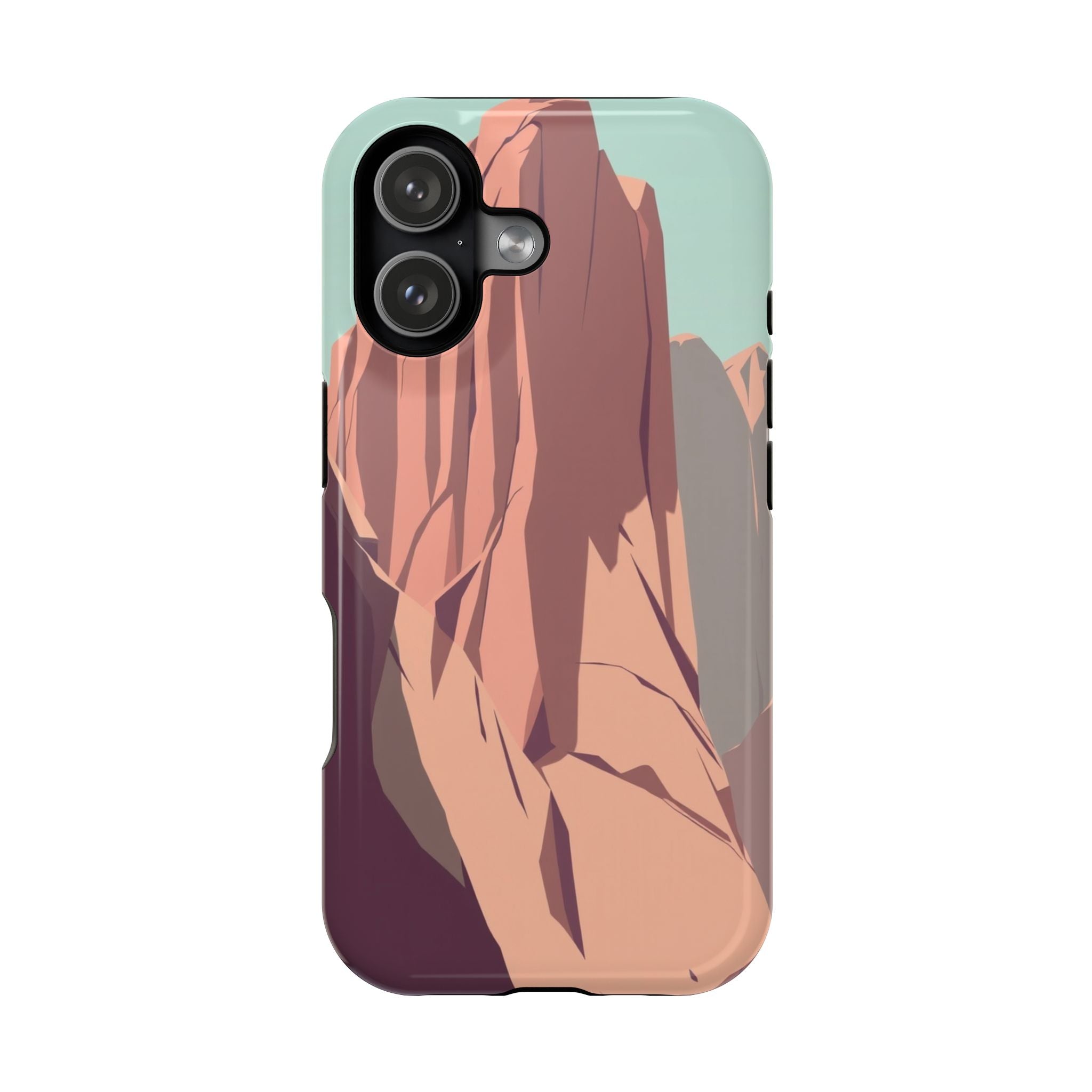 iPhone Rose Pink And Cream Canyon Wall Slim Everyday Designer Case · iPhone Case