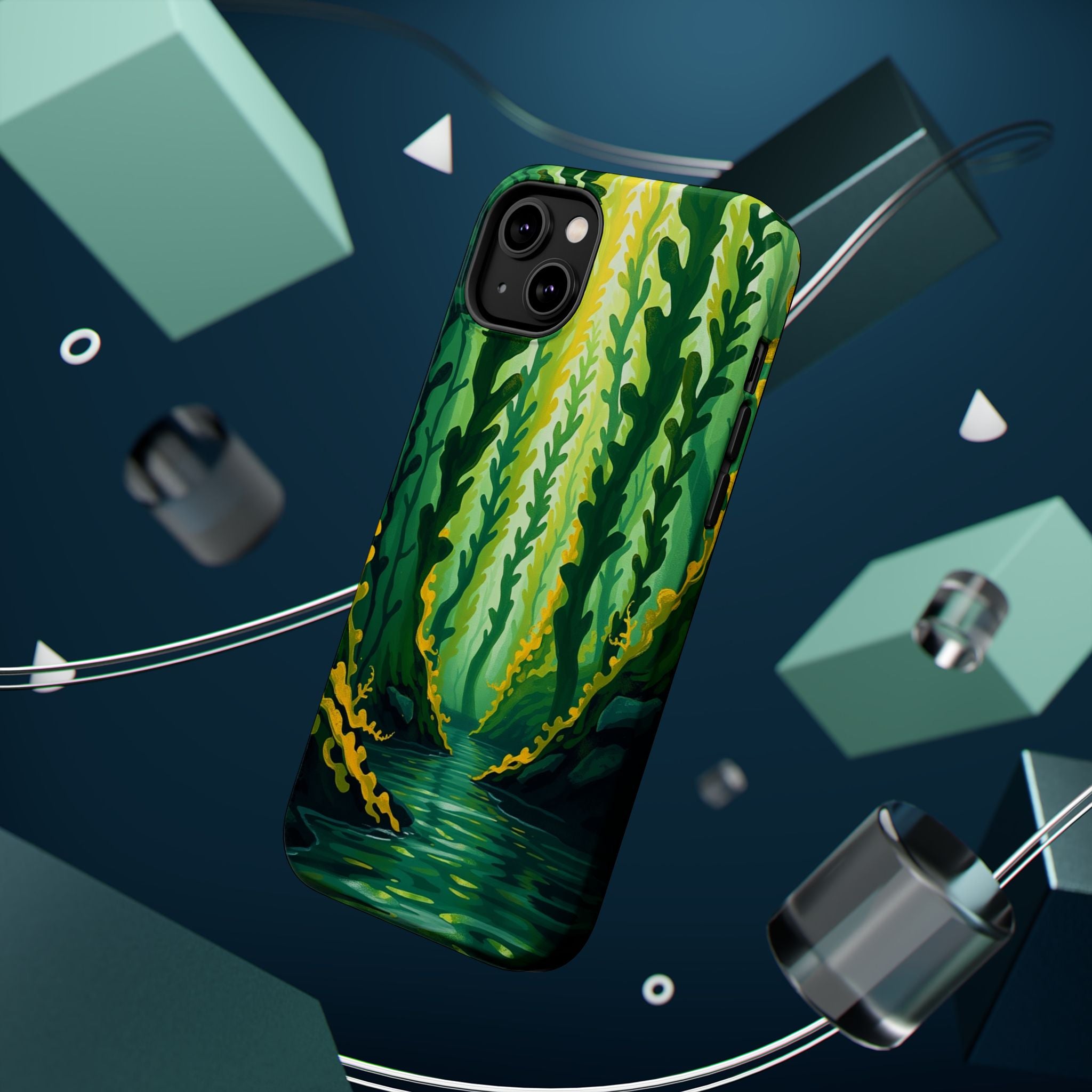 iPhone Kelp Forest Oil Painting Impressionist Slim iPhone Everyday · iPhone Case