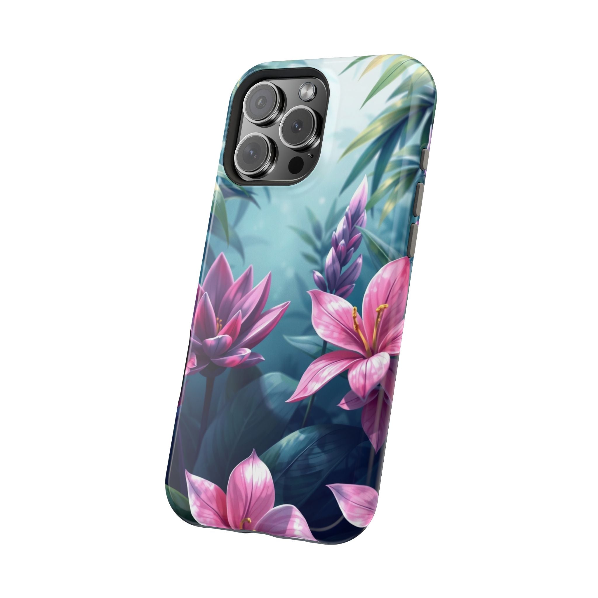 iPhone Indigo And Violet Jungle Floral Slim Everyday Designer Case · iPhone Case