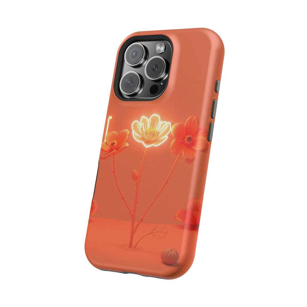 iPhone Neon Floral Enchanted Art Bold Modern Everyday Snap Case · iPhone Case