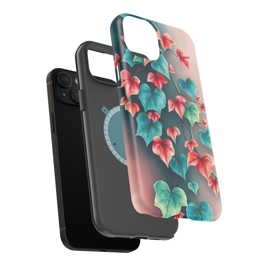 iPhone Art Nouveau Vine Teal And Coral Slim Snap Case · iPhone Case