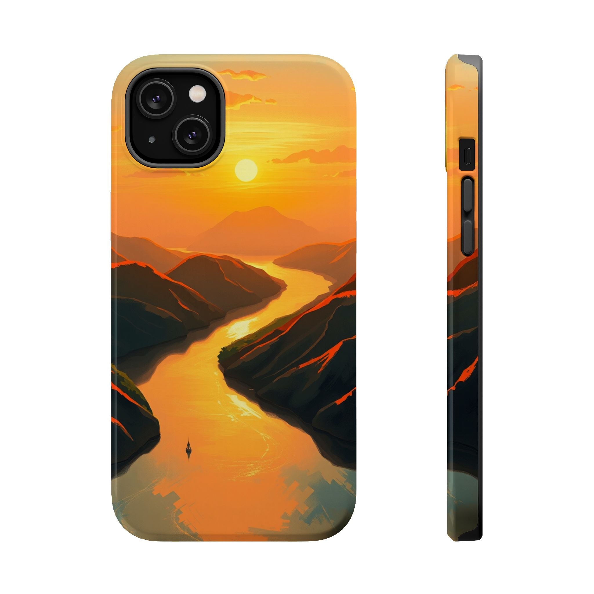 iPhone River Delta Aerial Oil Painting Impressionist iPhone Slim · iPhone Case
