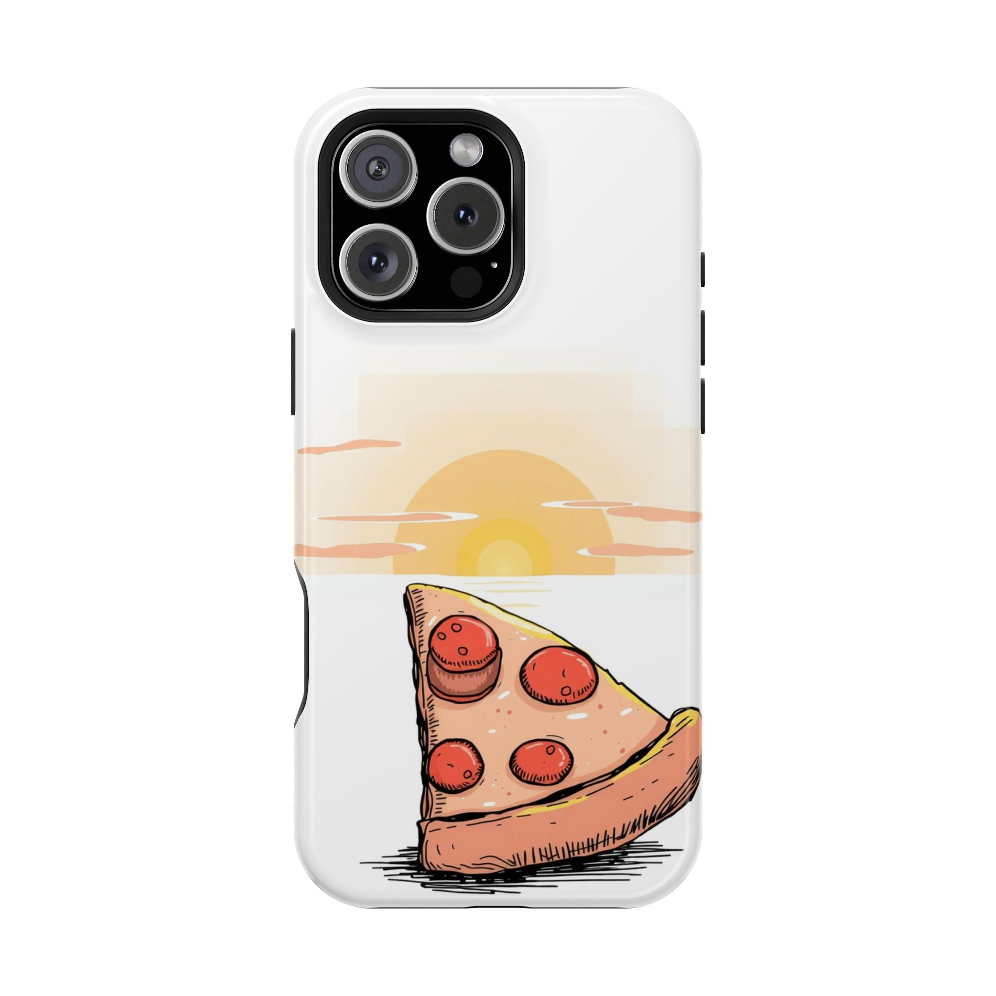 iPhone Earthy Pizza Slice Sunset Design Slim Everyday Designer Case · iPhone Cas