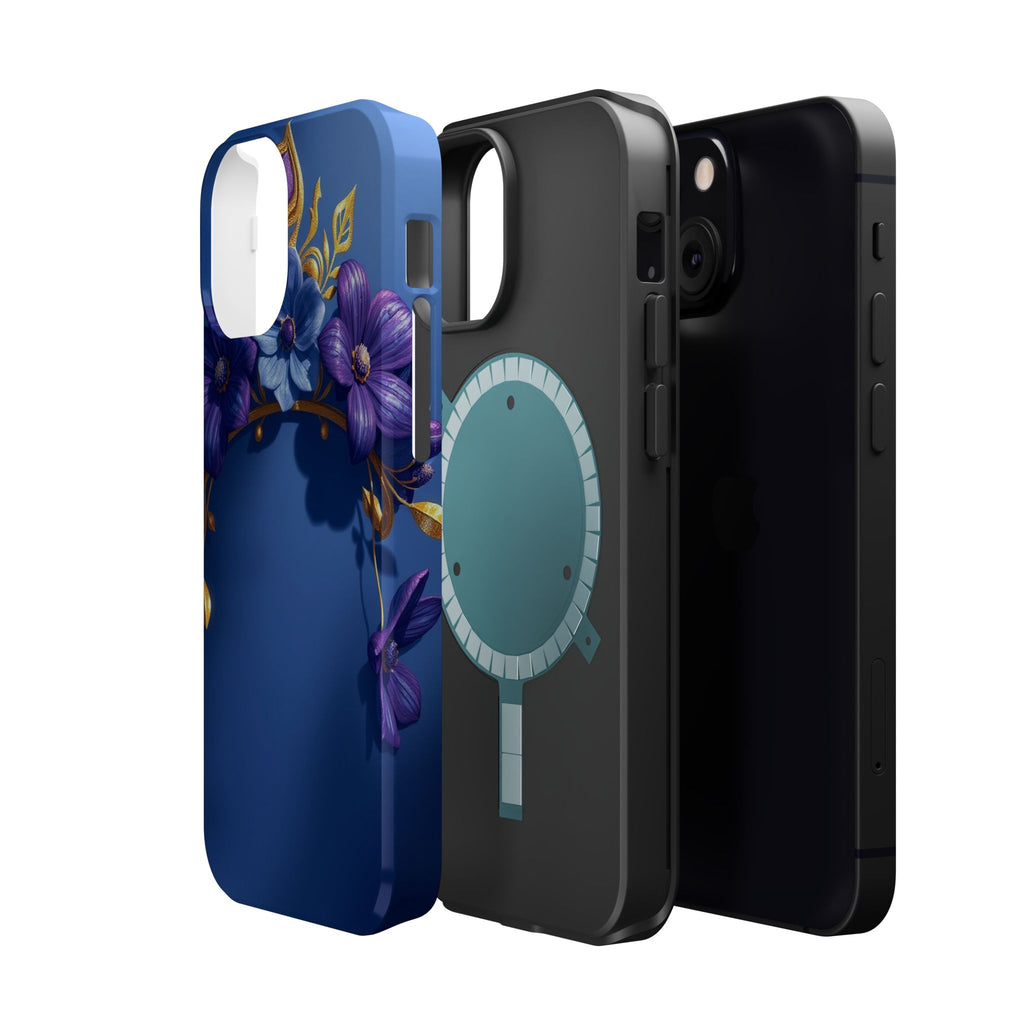 iPhone Vibrant Floral Crown Design 14 Slim Everyday Designer Case · iPhone Case