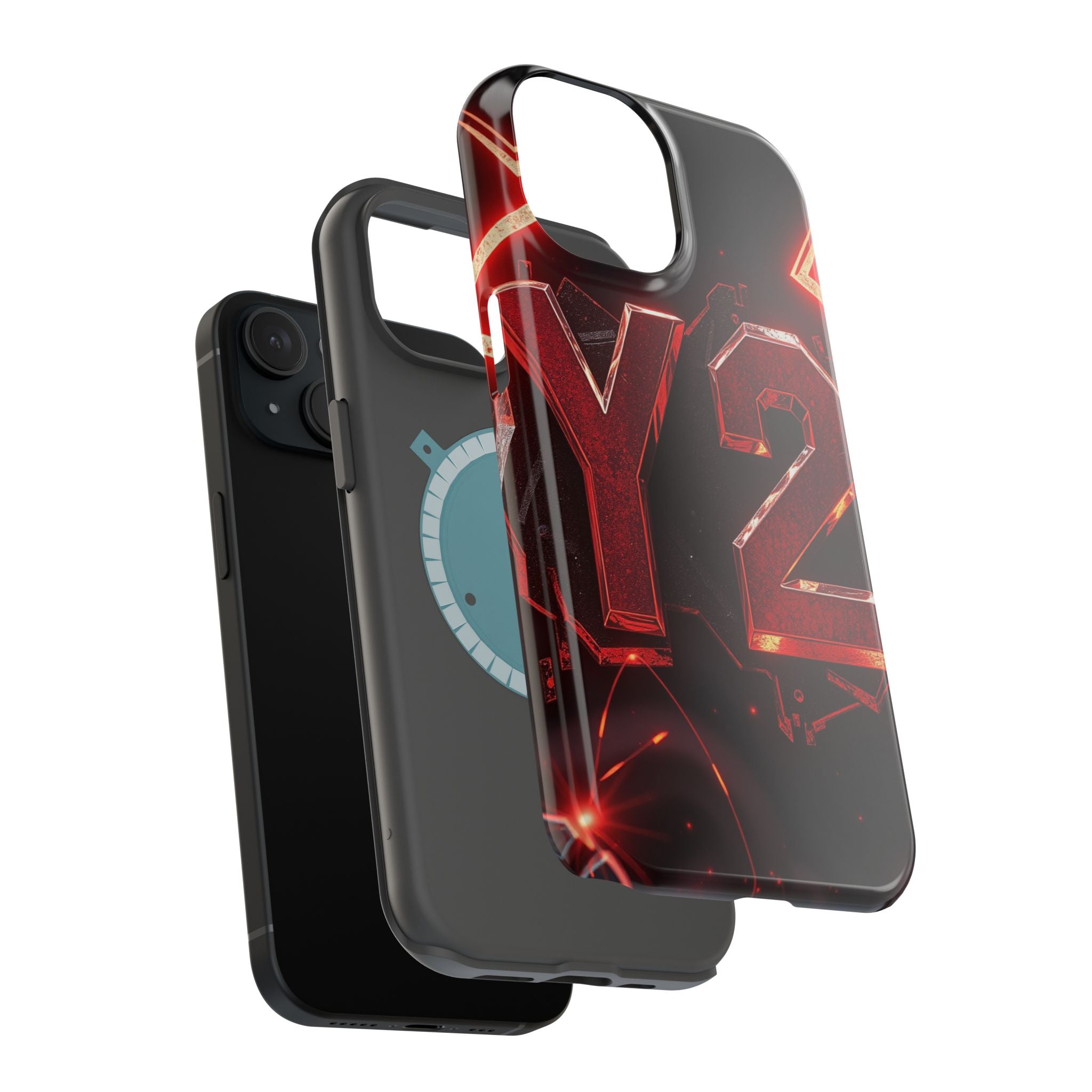 iPhone Y2K Holographic Bold Art Slim Everyday Designer Case · iPhone Case