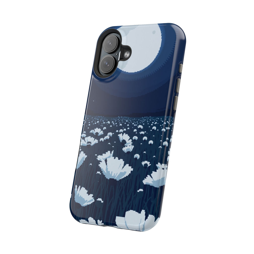 iPhone Poppy Field Pixel Art -Bit Bold Modern Everyday Snap Case · iPhone Case