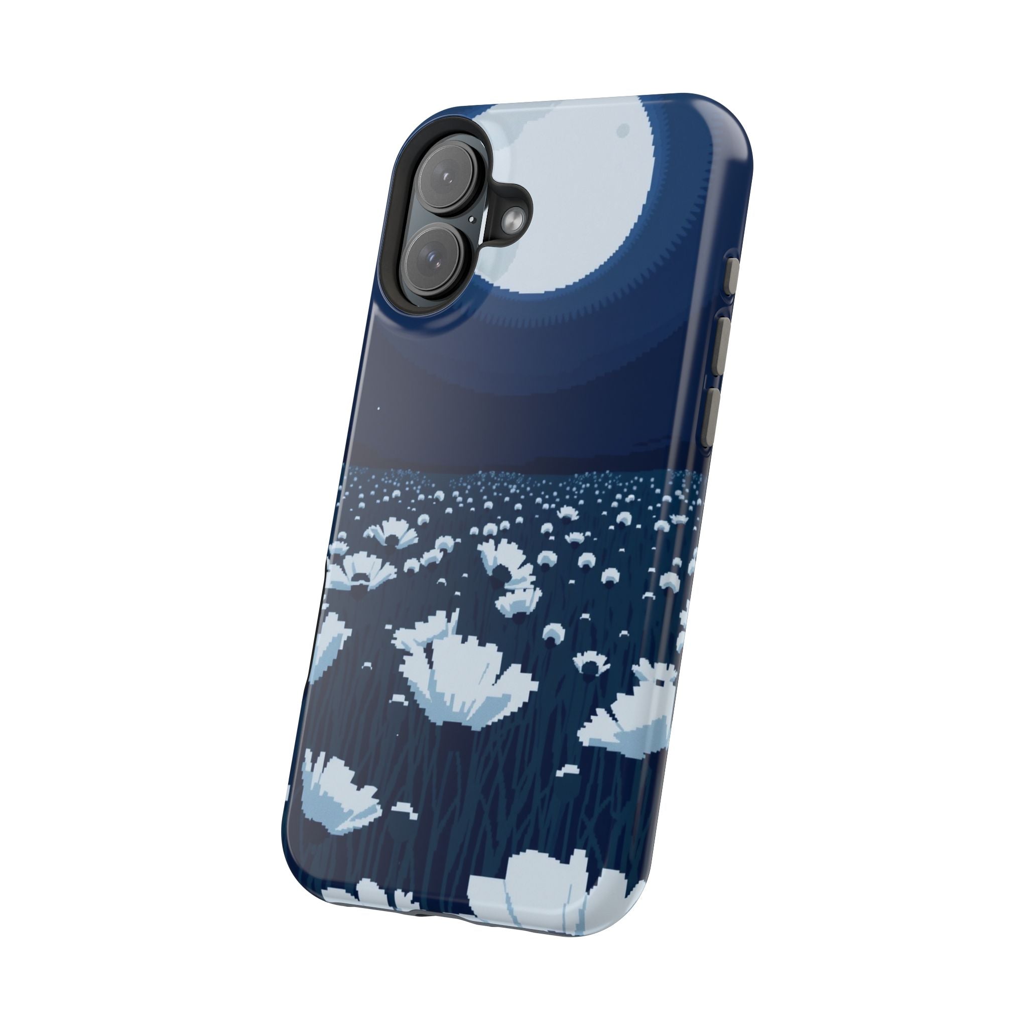 iPhone Poppy Field Pixel Art -Bit Bold Modern Everyday Snap Case · iPhone Case
