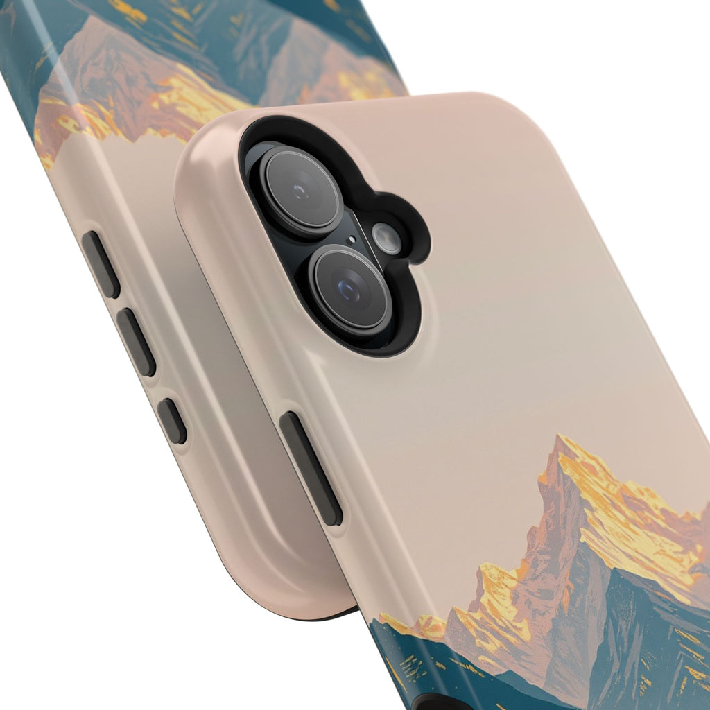 iPhone Mint And Blush Mountain at Sunrise Slim iPhone Everyday Designer · iPhone