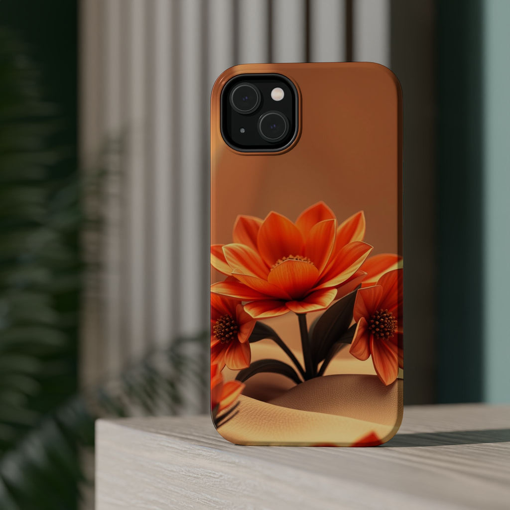 iPhone Floral Geometric 3D Digital Bold Modern Everyday Snap Case · iPhone Case