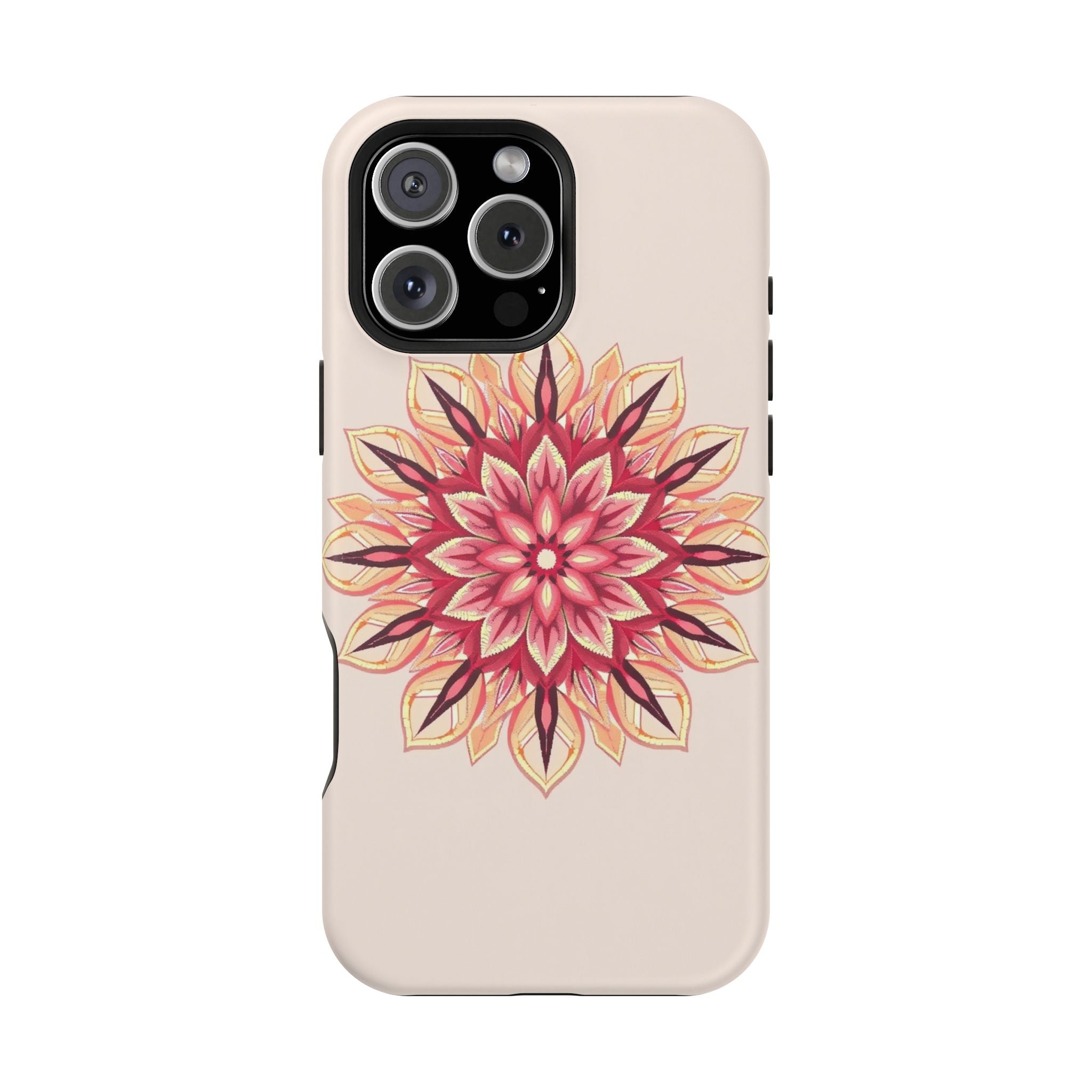iPhone Floral Mandala Pixel Art -Bit Slim Everyday Designer Case · iPhone Case