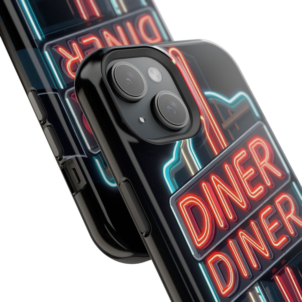 iPhone Neon Diner Sign Electric Art Slim Everyday Designer Case · iPhone Case