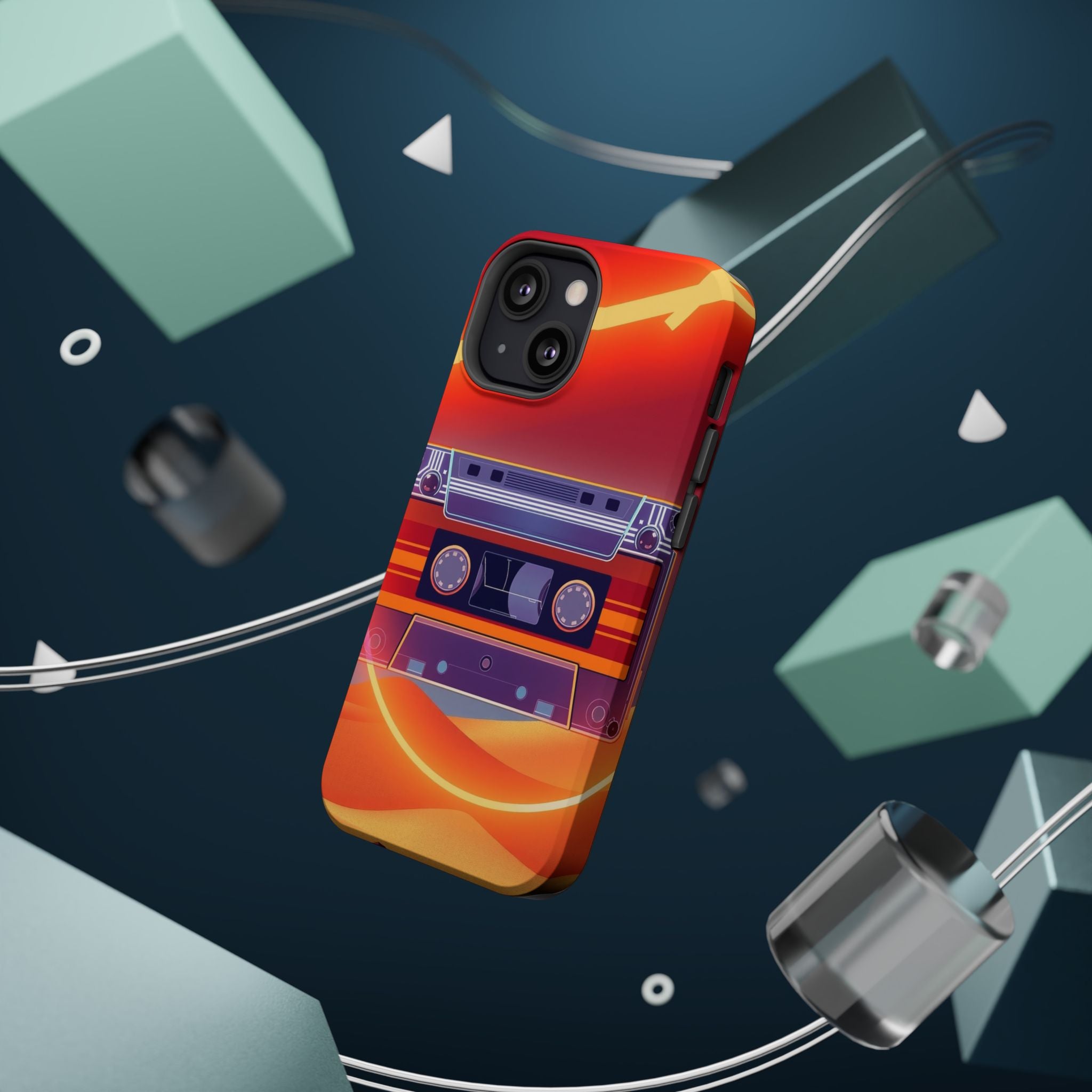 iPhone Cassette Tape Rewind Bold Art Slim Everyday Designer Case · iPhone Case