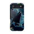 iPhone Black And Crimson Storm at Sea Slim Everyday Designer Case · iPhone Case