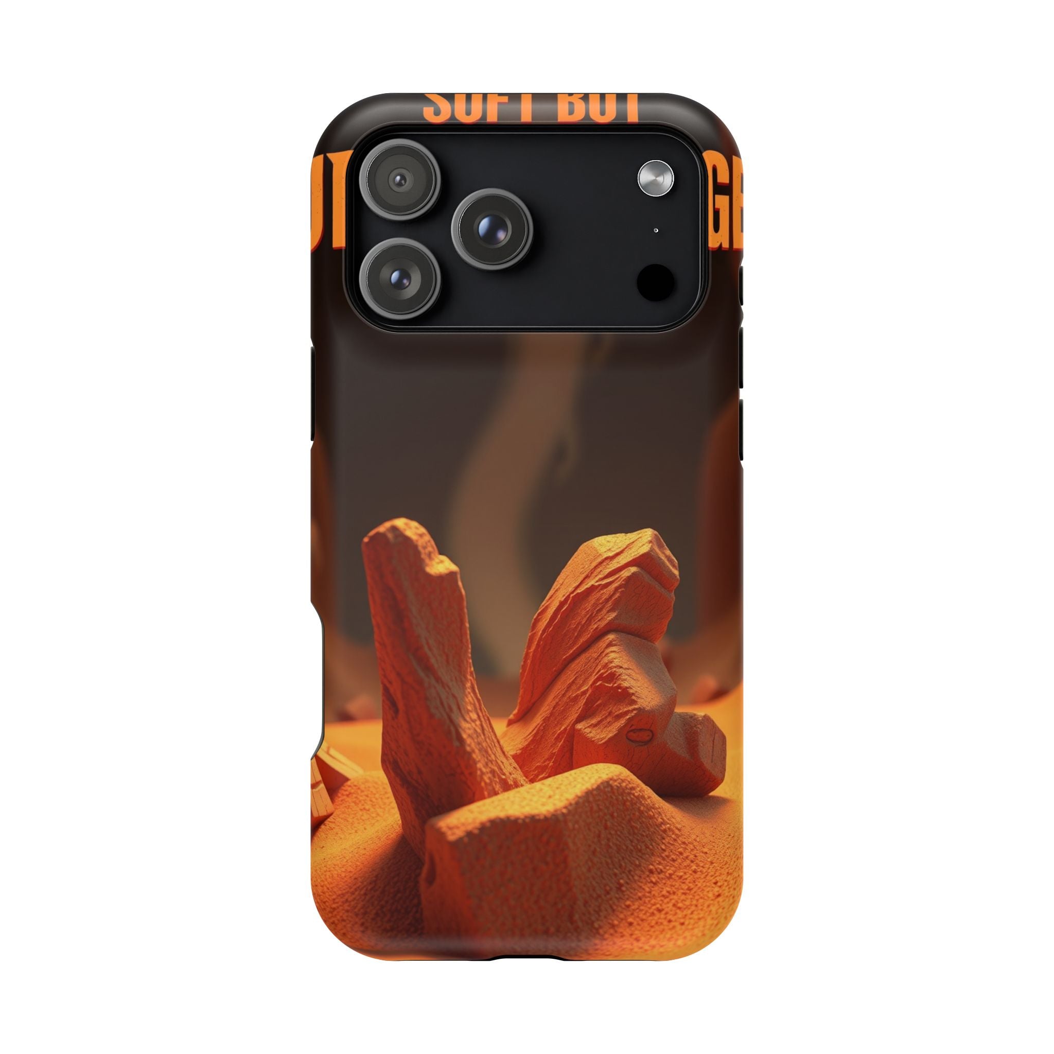 iPhone Earthy Soft but Unhinged Design Slim Everyday Designer Case · iPhone Case