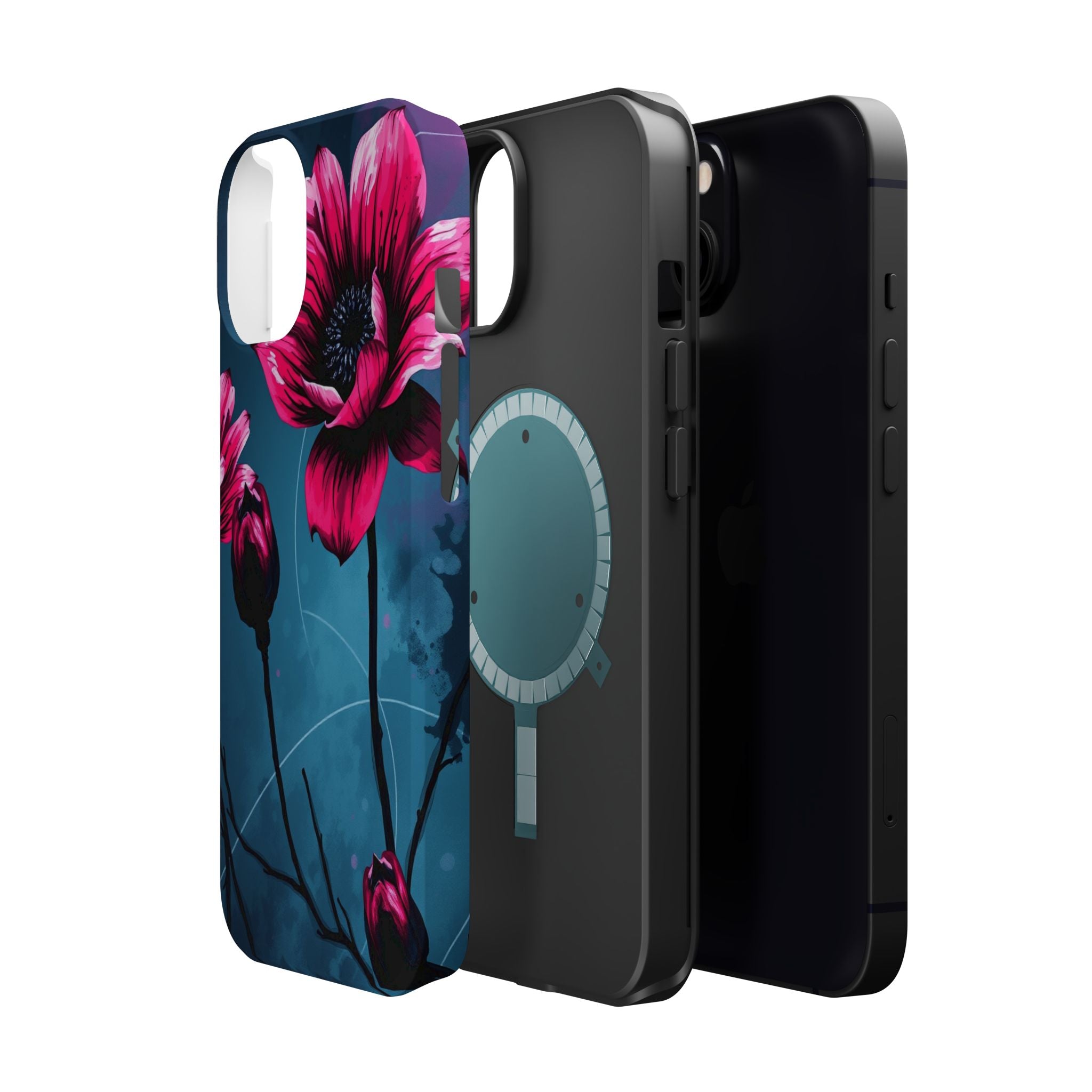 iPhone Floral Ink Wash Bold Art Slim Everyday Designer Case · iPhone Case