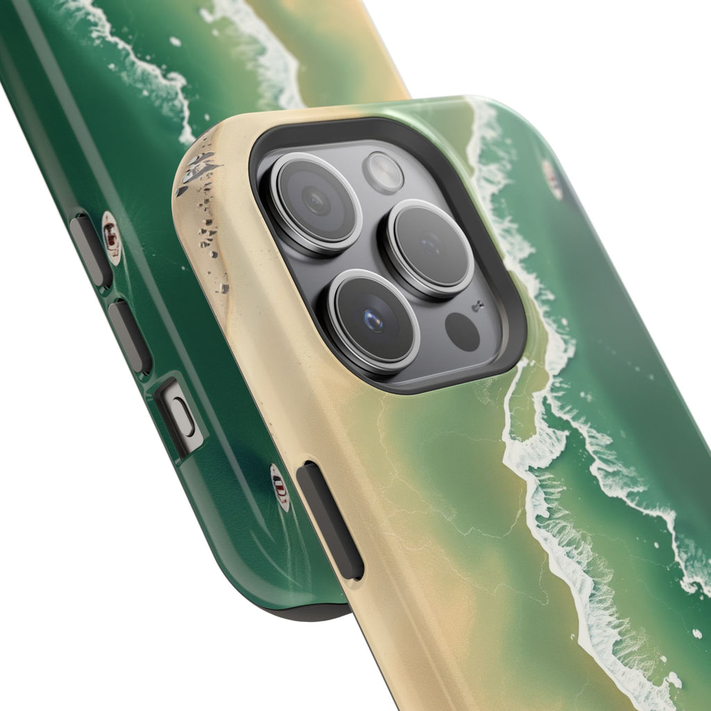 iPhone Shoreline Aerial Bold Art Bold Modern Everyday Snap Case · iPhone Case