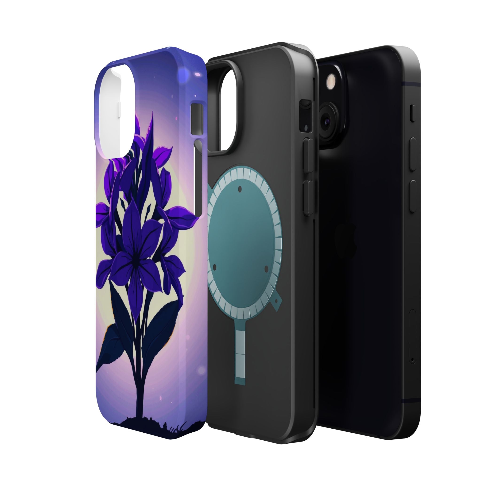 iPhone Floral Crown Mystic Art 13 Bold Modern Everyday Snap Case · iPhone Case