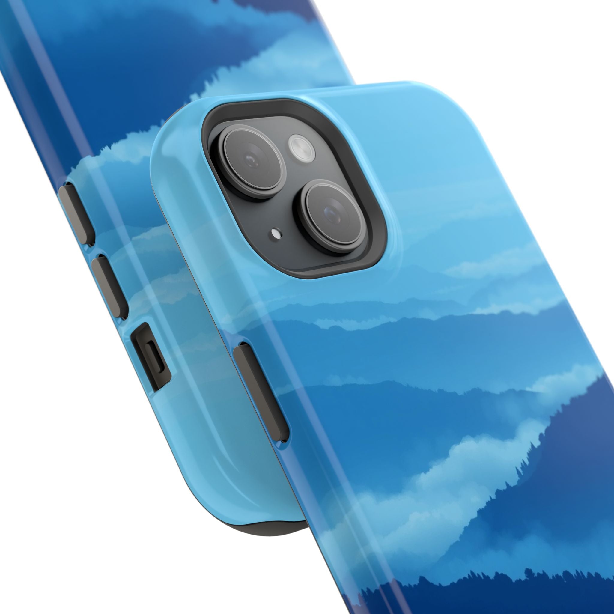 iPhone Fog Rolling Over Hills Pixel Art -Bit Slim iPhone Everyday · iPhone Case