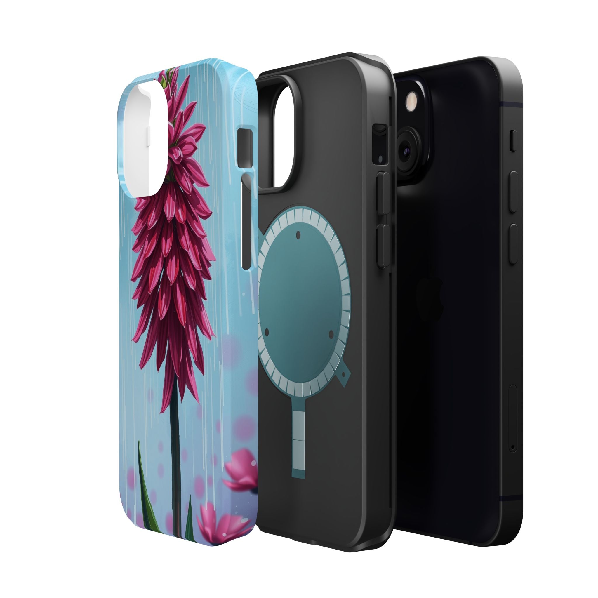 iPhone Cyan And Magenta Spring Shower Bloom Slim iPhone Everyday · iPhone Case