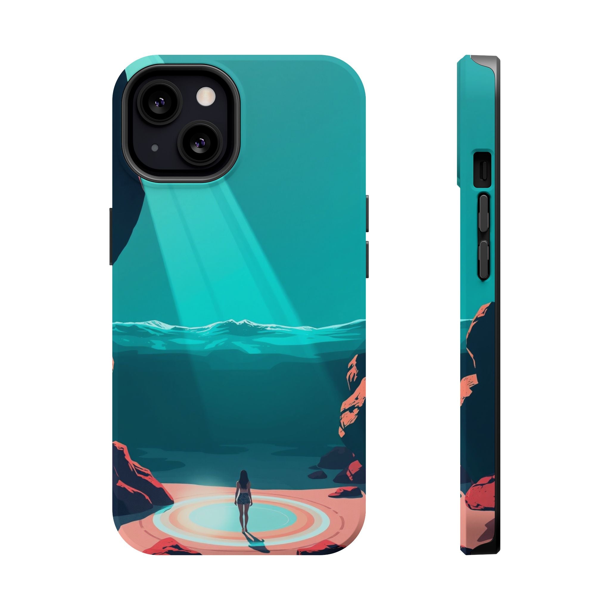 iPhone Earthy Tidal Pool Design 17 Bold Modern Everyday Snap Case · iPhone Case