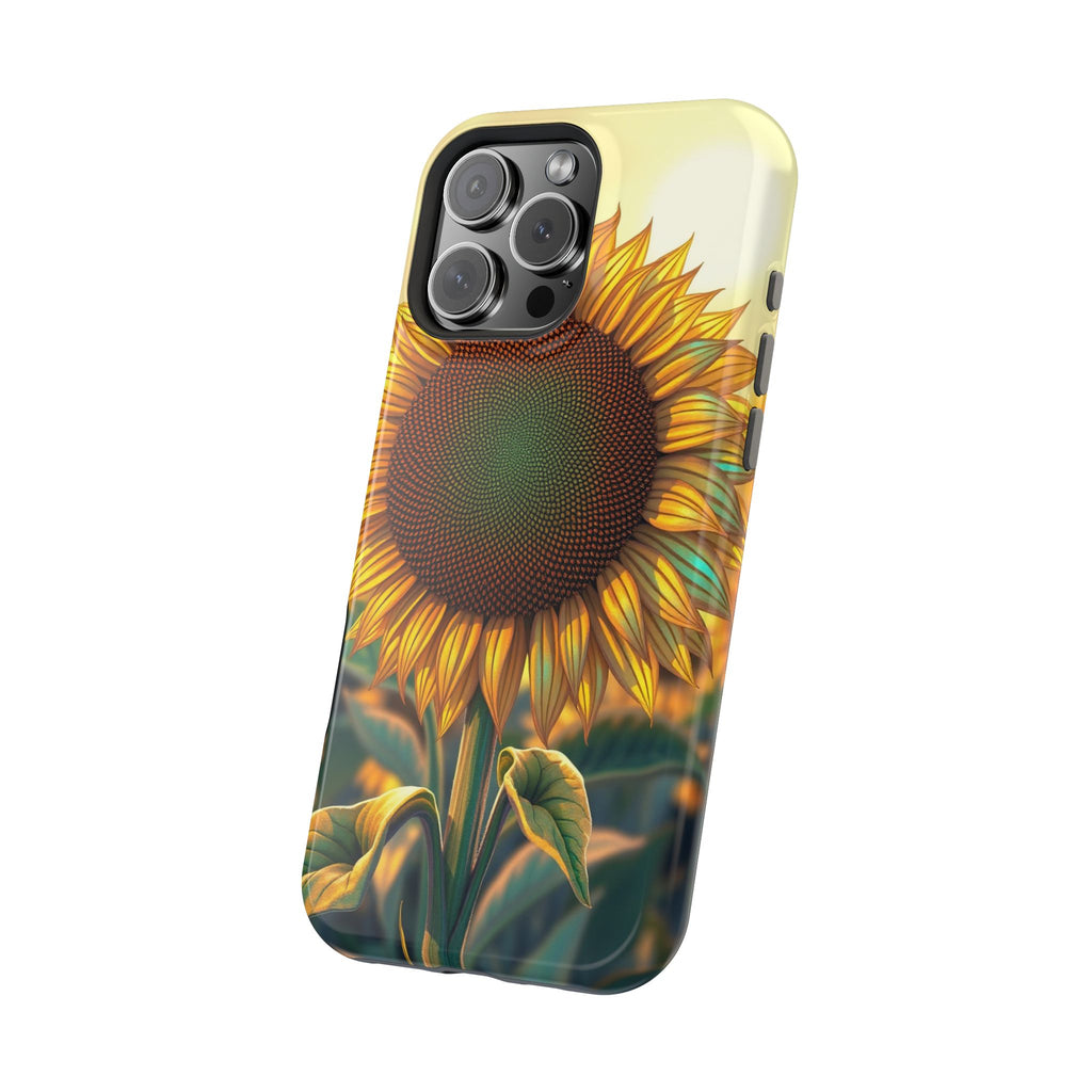 iPhone Sunflower Prairie Bold Art Bold Modern Everyday Snap Case · iPhone Case