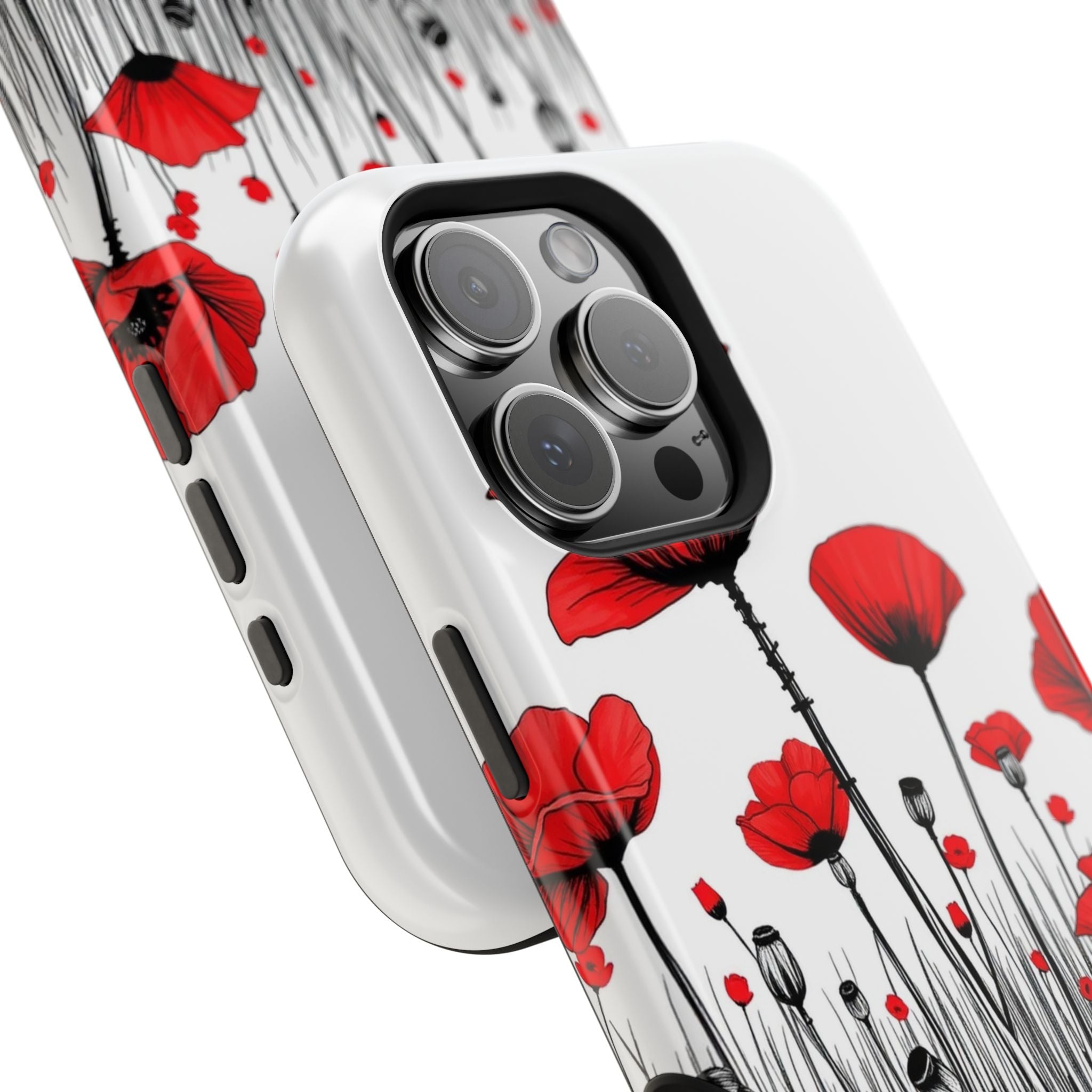 iPhone Poppy Field Cinematic Art Bold Modern Everyday Snap Case · iPhone Case