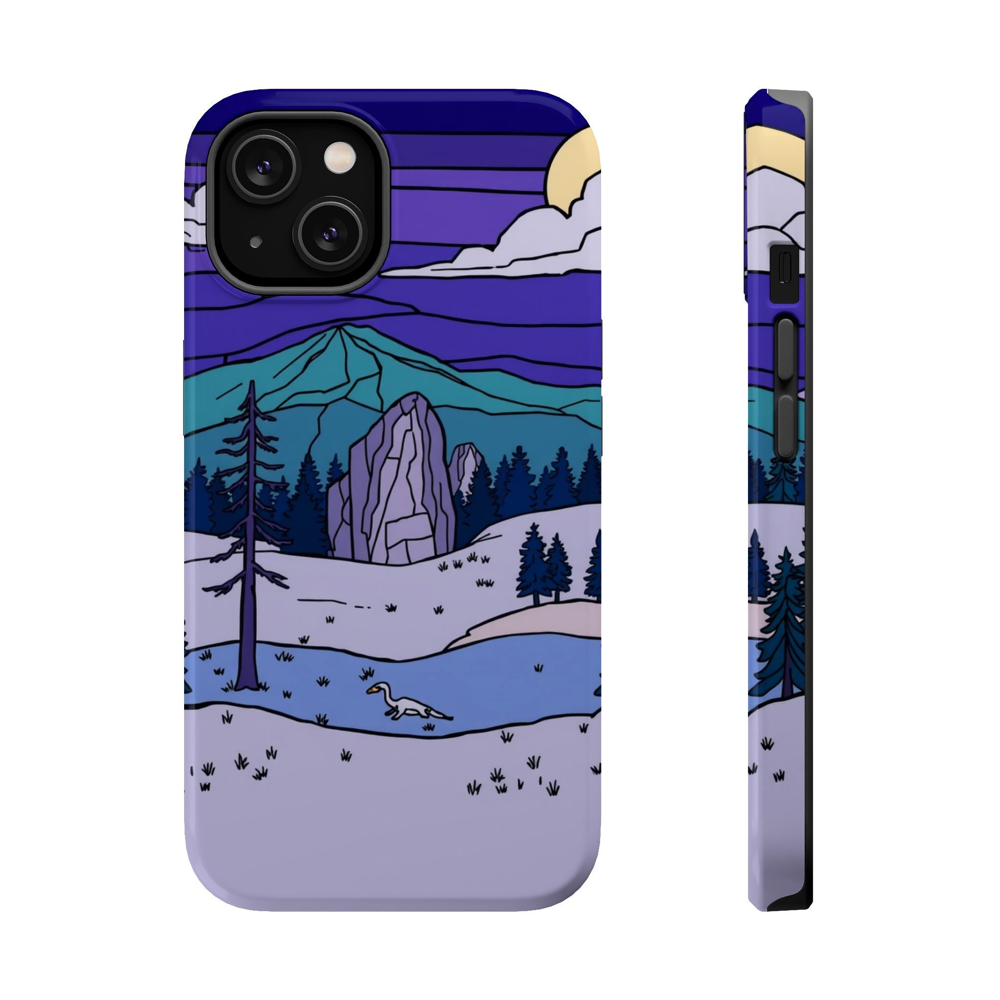 iPhone Pine Ridge Stained Glass Slim Everyday Designer Case · iPhone Case