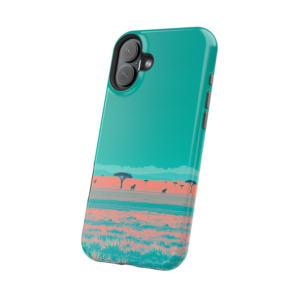 iPhone Savanna Horizon Risograph Print Slim Everyday Designer Case · iPhone Case