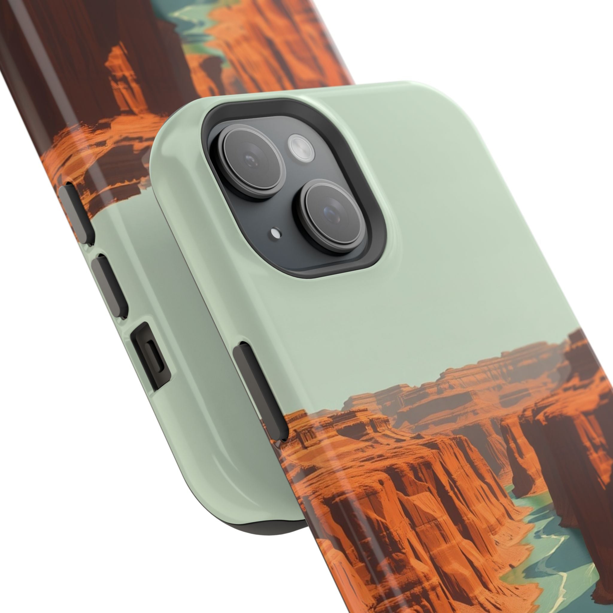 iPhone Burnt Orange And Sand River Canyon Slim iPhone Everyday Designer · iPhone